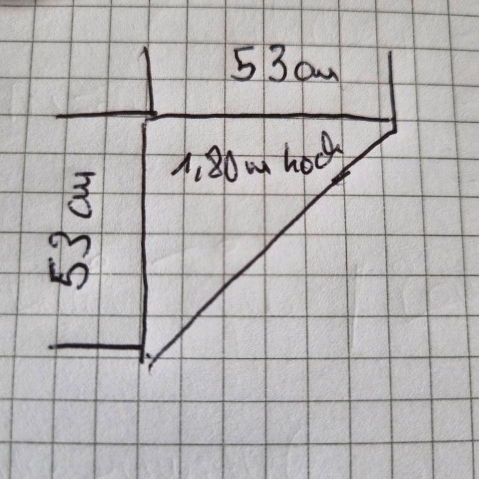 Eckdchrank, aus Holz mahagoni Farbe.. in Langballig