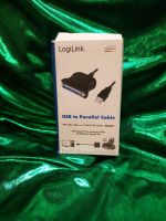 LogiLink USB 2.0 Parallel D-SUB Adapter schwarz Kabel Nordrhein-Westfalen - Grevenbroich Vorschau