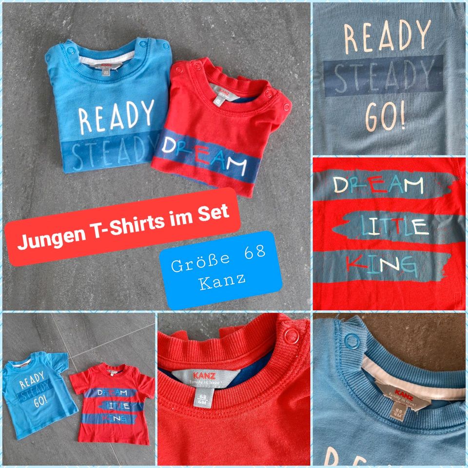 Kanz T-Shirts Baby Junge Größe 68 im 2er-Set in Erlenbach