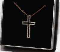 Kreuz Brillant Collier 585er Gold 0,32ct Diamanten neu ungetragen Schleswig-Holstein - Glücksburg Vorschau