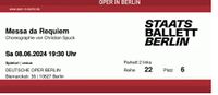 Messa da Requiem 2 Tickets 08.06.24 Berlin - Charlottenburg Vorschau