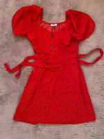 Rotes Kleid mit Punkten M Wurster Nordseeküste - Nordholz Vorschau