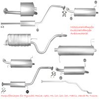 Hyundai Amica Getz H1 i10 i20 i30 Matrix Santa Fe Tuscon Auspuff Endschalldämpfer Mittelschalldämpfer Hosenrohr Katalysator Rußpartikelfilter Sportauspuff Lambdasonden Flexrohre Rohre Winkelrohre Sachsen - Hoyerswerda Vorschau