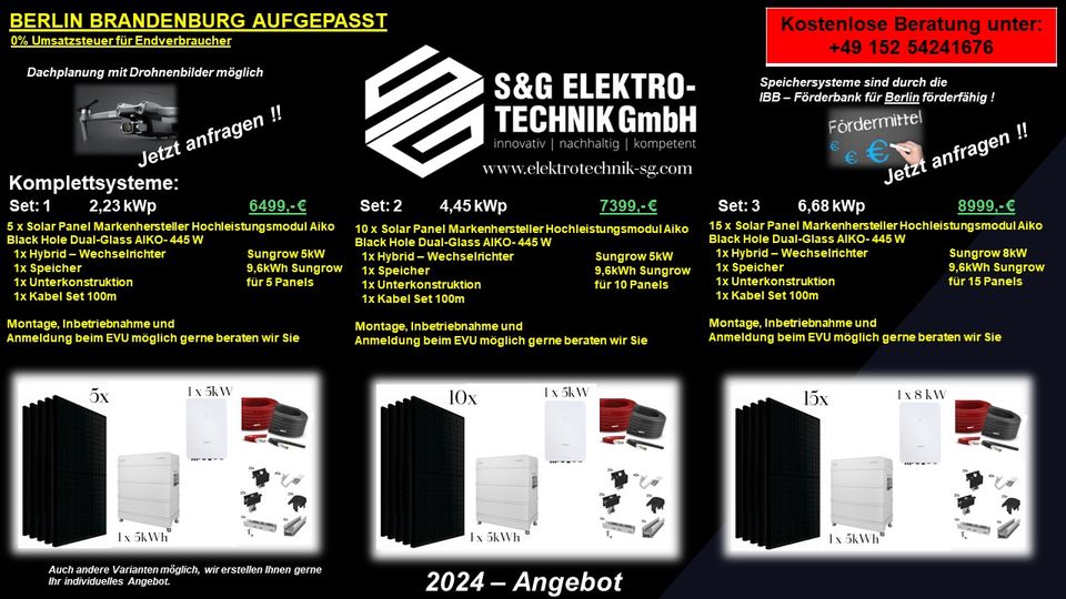 PV Anlage System  Beratung Planung Montage Abnahme & Anmeldung in Berlin