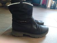 Schwarze/ Anthrazit warme Rieker Stiefelette, Größe 39, wie neu Nordrhein-Westfalen - Herten Vorschau