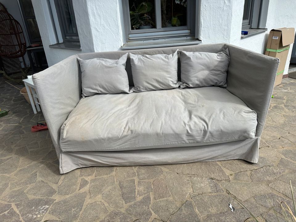 Sofa Couch Relaxsofa grau 165x90 cm in Mengkofen