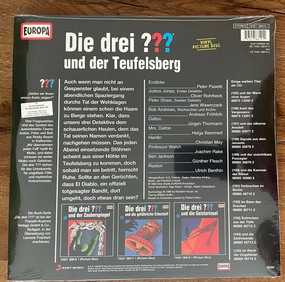 Die drei Fragezeichen ❓ ❓ ❓ Vinyl Sammlung Picture in Korschenbroich