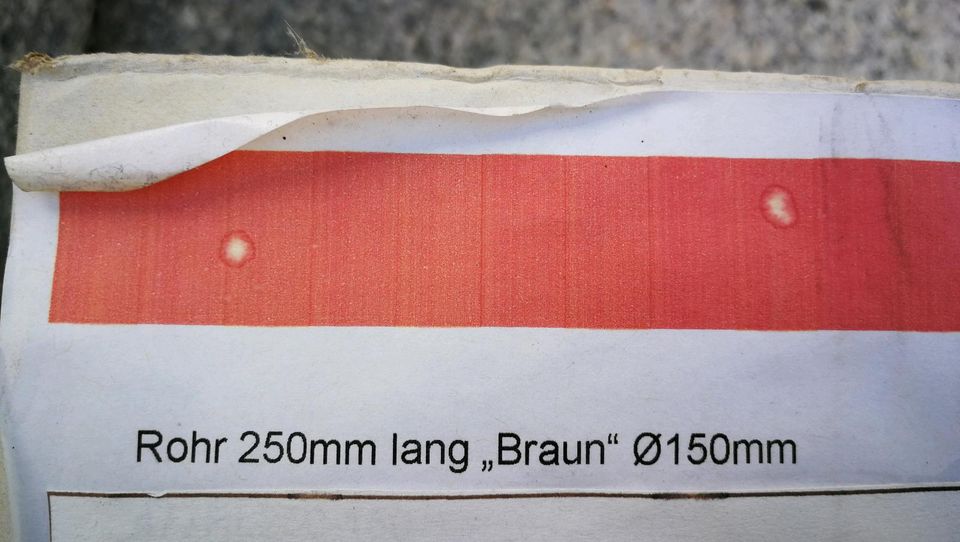 Ofenrohr. NEU! 250 mm lang, 150 mm breit in Wehingen