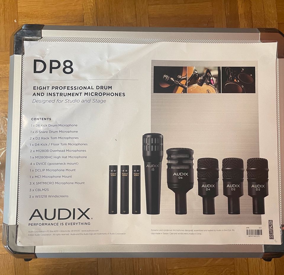 AUDIX DP 8 Profi-Mikrofon-Set für Drumset-NEU in Wegscheid