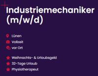 Industriemechaniker (m/w/d) Nordrhein-Westfalen - Lünen Vorschau