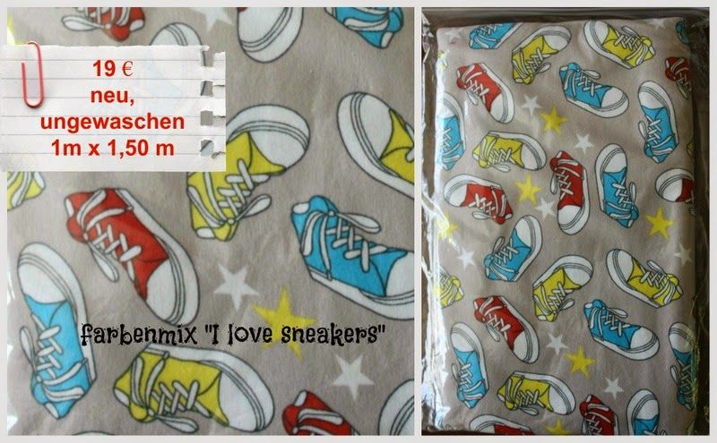 Jersey farbenmix 1 m Sneakers NEU in Schmelz