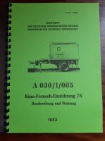 Beschreibung Kino Fernseh Einrichtung 78 NVA Volkspolizei DDR Sachsen-Anhalt - Aschersleben Vorschau