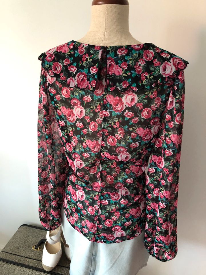 Zara ♥️ romantische Bluse Rosen S 36 in Hamburg