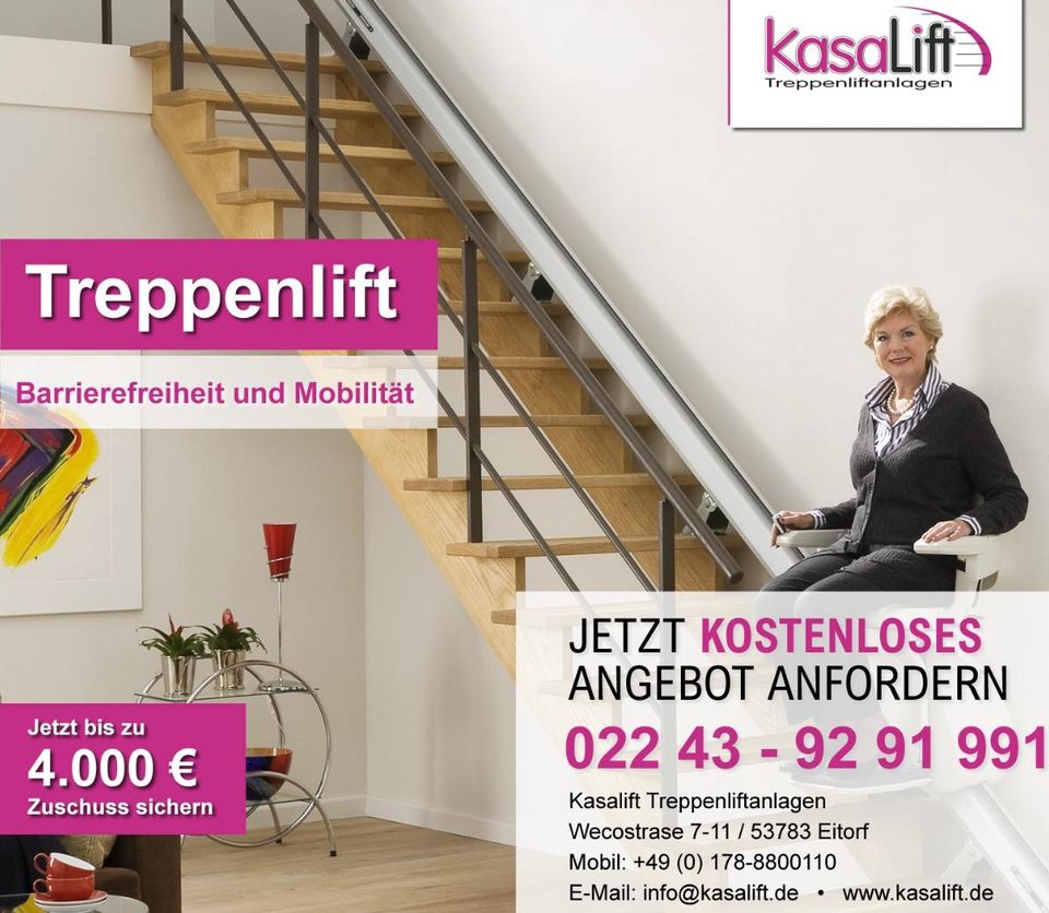 TREPPENLIFT - Neu und Gebraucht mit Garantie in Eitorf