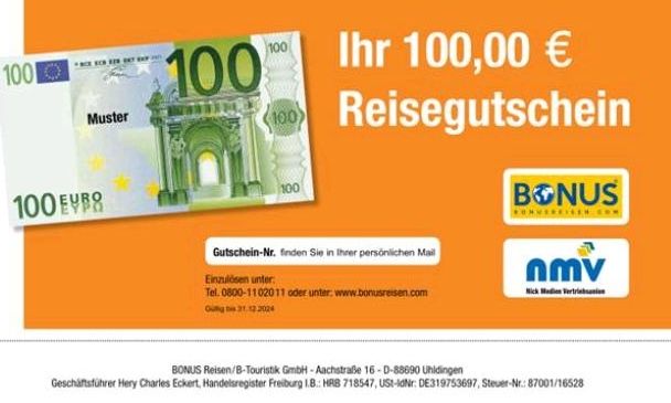 100 € Gutschein Bonusreisen Urlaub Auszeit Reise me time Selfcare in Köln