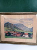 M. Bernuth 1923 Schliersee Gemälde Aquarell Bayern - Kaufbeuren Vorschau