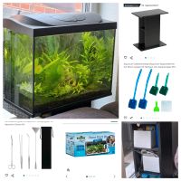 Aquarium komplettes Zubehör inkl. Tisch Nordrhein-Westfalen - Langenfeld Vorschau