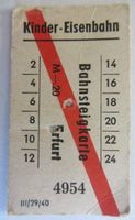 Bahnsteigkarte für 1 Kind z. Betreten des Bahnsteigs (0,20 Mark) Brandenburg - Mühlenbecker Land Vorschau