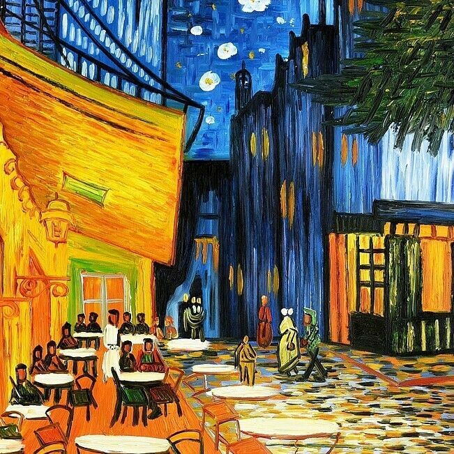 Vincent van Gogh - Nachtcafe k98978 90x120cm Ölbild handgemalt in Berlin