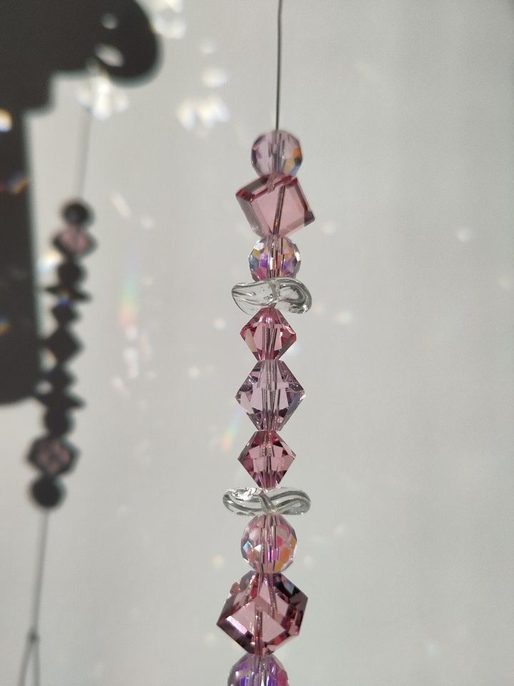 Suncatcher Swarovski® Liebe Herz Geschenk Glitzer Rosa in Hude (Oldenburg)