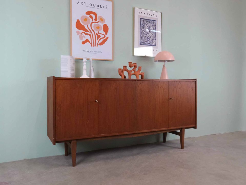 Vintage teak Sidebaord Kommode 50er 60er 70er MidCentury in Gießen