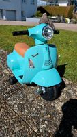 Mini Vespa Motorroller Kinderfahrzeug mit Stützrädern mintgrün Bayern - Sigmarszell Vorschau