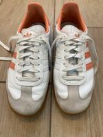 Adidas Samba weiß, mit rosa Streifen Gr. 40 Schleswig-Holstein - Neumünster Vorschau