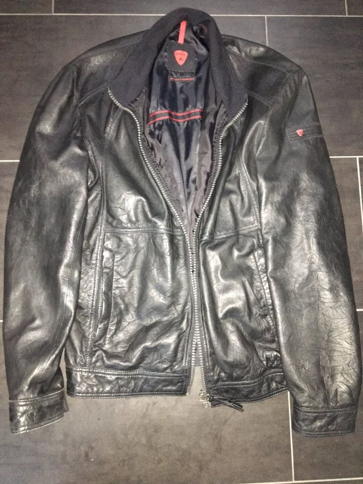 Strellson Echt Lederjacke Lederblouson Bomber schwarz Gr. 52 in Wunstorf