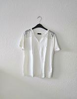 Damen T-Shirt basic weiß Häkeloptik Thomas Rabe Hessen - Mühlheim am Main Vorschau