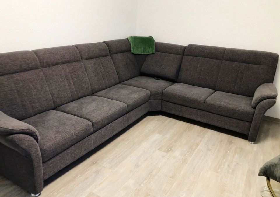 Sofa Ecksofa Wohnlandschaft mit Schlaffunktion/ Bettfunktion grau in Hattingen