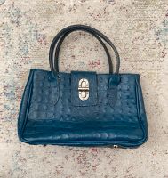 Handtasche echtes Leder Blau Berlin - Neukölln Vorschau