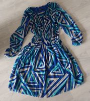 Made in Italy, Plissee Kleid Gr. M/L, tolles blaues Design Frankfurt am Main - Griesheim Vorschau