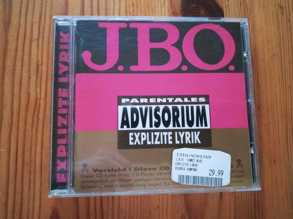 J.B.O. , CD, EXPLIZITE LYRIK, 20 Jahre Jubiläums-Edition in Berlin