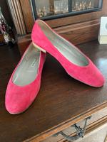Rosa/pinkfarbende MODA DI FAUSTO Wildleder Ballerinas Gr. 40 Hessen - Biebergemünd Vorschau