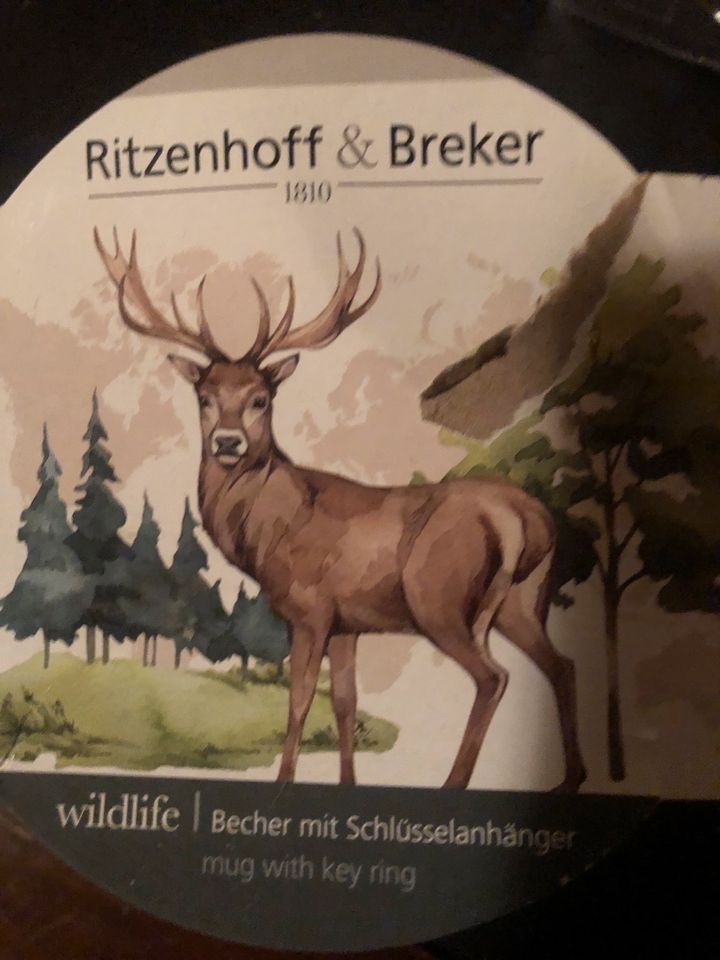 Ritzenhoff & Breker Becher mit Henkel Wildlife Hirsch in Biebergemünd