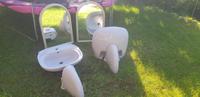 2 Waschbecken grau, Spiegel Handtuchhalter etc. Hessen - Heringen (Werra) Vorschau