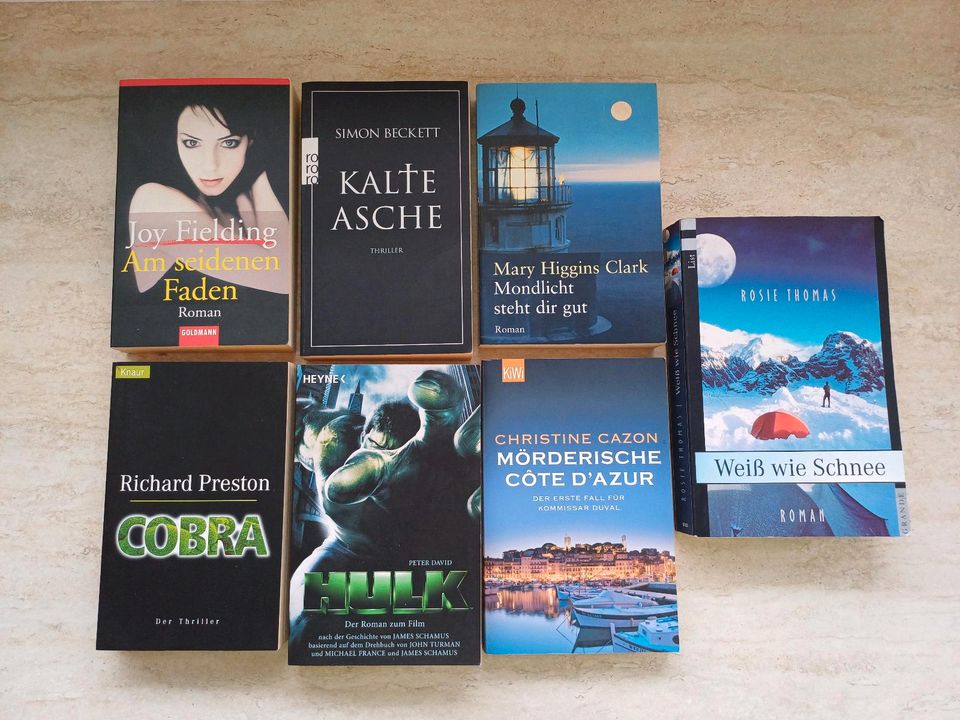 1 Taschenbuch pro Einkauf gratis dazu - Krimi Thriller Roman in Obersulm