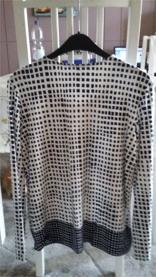 Damen Langarm Shirt Gerry Weber Gr. 38 Fb. weiß mit Allover Print in Mühlhausen