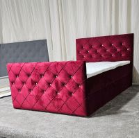 Boxspringbett 120x200 Bettkasten Topper Samt Rot Neu !! Nordrhein-Westfalen - Oberhausen Vorschau