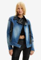 Lederjacke Jeansjacke Hybrid Jacke Denim Bikerjacke Jaket NEU! XS Hessen - Dreieich Vorschau