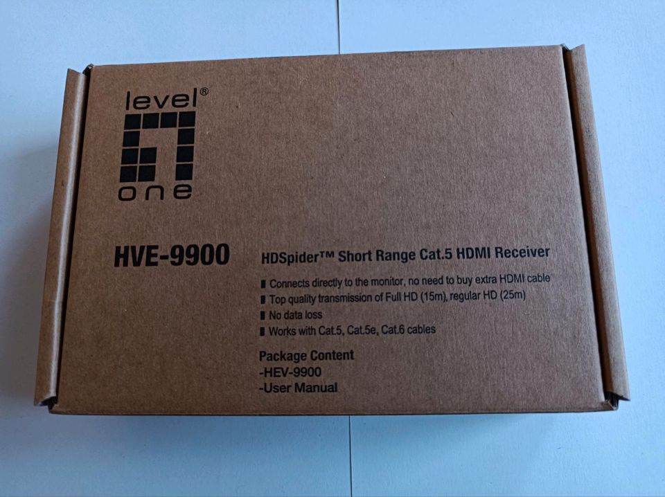 LEVELONE HDSPIDER HVE-9900 HDMI CAT.5 RECEIVER.. in Hardheim