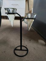 Kerzenhalter Stahl Glas Dreieck Pyramide stabil Teelichthalter Saarbrücken - Malstatt Vorschau
