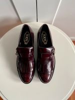 Tod‘s Slipper Gr. 40 Burgund Rot Lack Leder Tods Brogue Dekor Münster (Westfalen) - Geist Vorschau