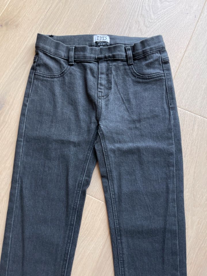 L&D Mädchen Skinny Slim Fit Strech Jeans schwarz grau Gr. 152 in Würselen