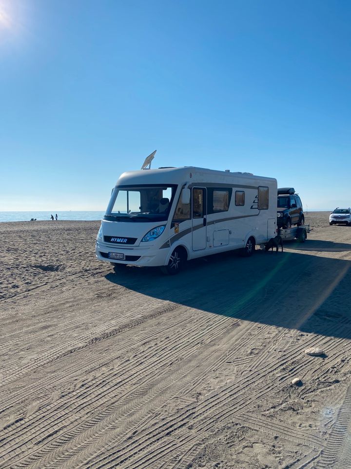 Hymer 698 startklar für den Urlaub in Goslar