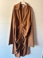 H&M: Neues gerafftes MIDI Kleid, Wickelkleid, beige, 44/46 Nordrhein-Westfalen - Olpe Vorschau