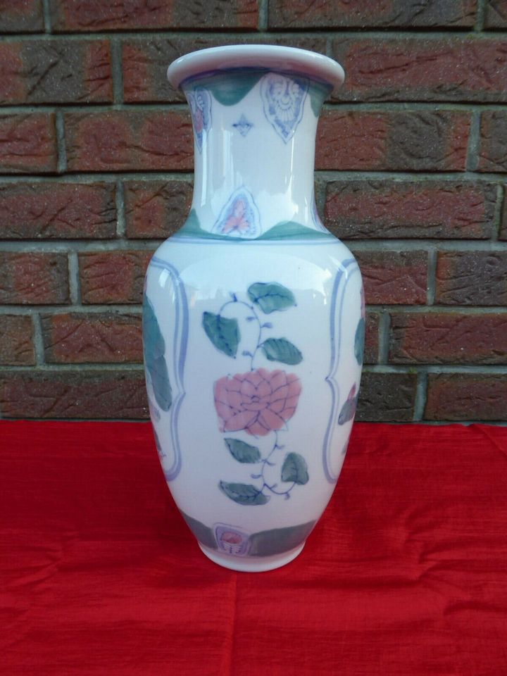 Vase Blumenvase Keramik Tischvase Bodenvase Höhe ca. 31 cm Ø ober in Flintbek