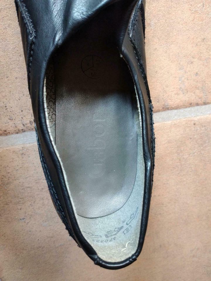Schuhe Gabor Gr. 39 schwarz Leder in Dormagen