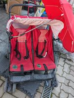 Kinderwagen für Zwillinge mit Schirm und Regenverdeck Thüringen - Camburg Vorschau