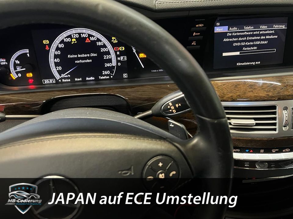 Mercedes Japan ECE Menü NTG Codieren W212 W207 W218 Codierung in Düsseldorf